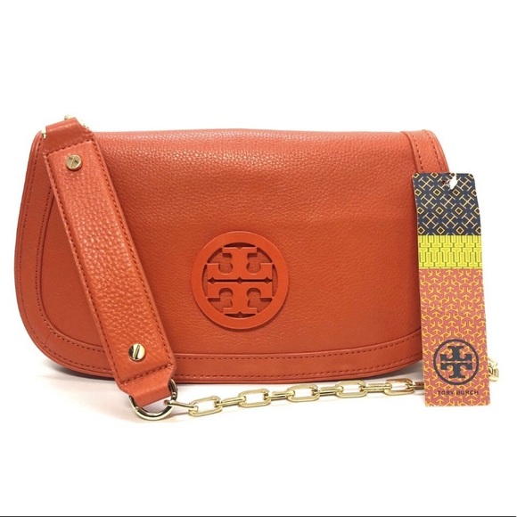 Tory Burch Handbags - SOLD Tory Burch Orange Amanda Cross Body Bag